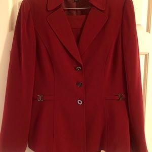Red (garnet) Tahari Pantsuit